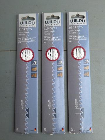 15x Wilpu 810C/225 reciprozaagbladen beschikbaar voor biedingen