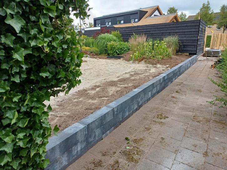 Stapelblokken 60x15x15cm - Antraciet, Doe-het-zelf en Verbouw, Metselstenen, Nieuw, Beton, Ophalen of Verzenden