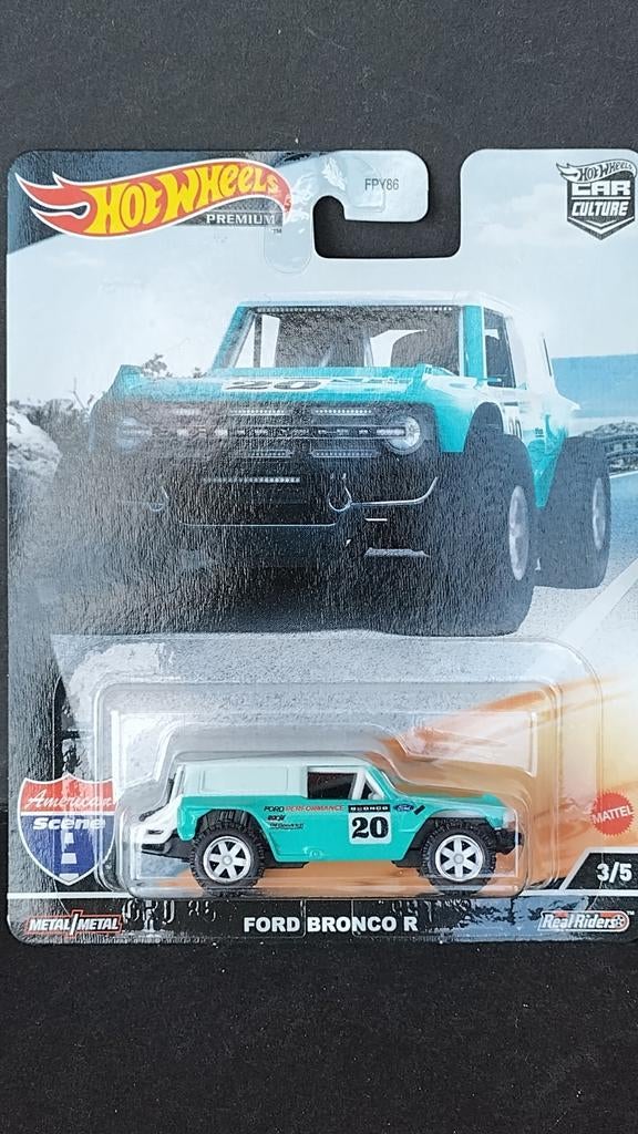 Ford Bronco R Baja 1:64 Hot Wheels Premium Pol, Auto, Verzenden, Nieuw, Mattel