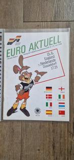 EK88 programmaboekje England-Nederland.  Düsseldorf, Verzamelen, Sportartikelen en Voetbal, Ophalen