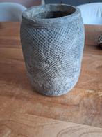 Betonlook bloempot zgan, Huis en Inrichting, Woonaccessoires | Vazen, Ophalen, Zo goed als nieuw