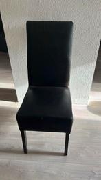 4 eetkamer stoelen, Huis en Inrichting, Stoelen, Ophalen, Gebruikt, Bruin, Leer