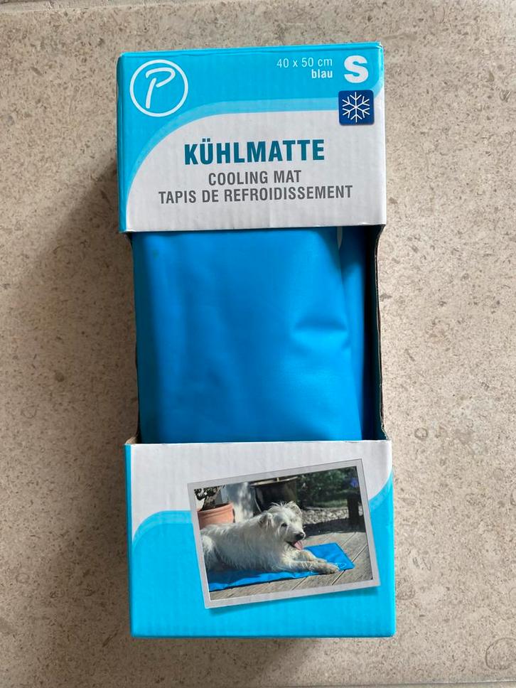 Koelmat voor honden en katten, Merk Petlando 40x50 cm, Blauw, Dieren en Toebehoren, Honden-accessoires, Zo goed als nieuw, Ophalen of Verzenden
