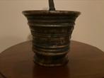 Antieke bronzen vijzel met stamper, Ophalen of Verzenden