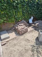 Oude Gebakken Rode Klinkers, Tuin en Terras, Tegels en Klinkers, Ophalen, Overige materialen, Gebruikt, Klinkers