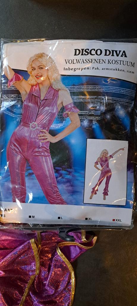 Kostuum Disco Diva
- nieuw - maat XXL, Kleding | Dames, Carnavalskleding en Feestkleding, Nieuw, Kleding, Carnaval, Maat 46/48 (XL) of groter