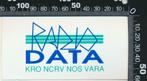 Sticker: Radio Data - KRO NCRV NOS VARA, Ophalen of Verzenden, Zo goed als nieuw, Film, Tv of Omroep