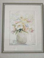 Origineel schilderij bloemen in vaas, Antiek en Kunst, Ophalen of Verzenden