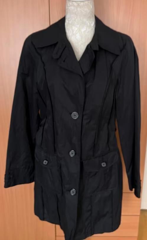 Witteveen zwarte jas maat L [DM], Kleding | Dames, Jassen | Zomer, Zo goed als nieuw, Maat 38/40 (M), Zwart, Ophalen of Verzenden