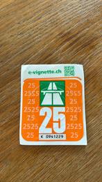 Vignet zwitserland 2025 gebruikt, Tickets en Kaartjes, Autovignetten, Drie personen of meer
