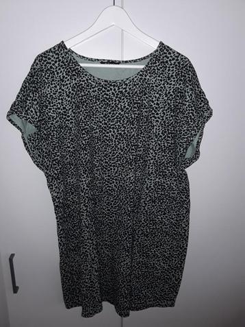 MS Mode Groen Lang Shirt Met Luipaard Print Maat XL beschikbaar voor biedingen