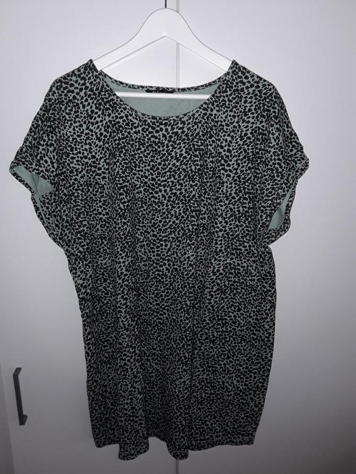 MS Mode Groen Lang Shirt Met Luipaard Print Maat XL, Kleding | Dames, T-shirts, Zo goed als nieuw, Maat 46/48 (XL) of groter, Groen