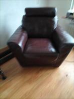 Fauteuil, bordeaux rood met neksteun, Huis en Inrichting, Ophalen, Zo goed als nieuw, 75 tot 100 cm, 50 tot 75 cm