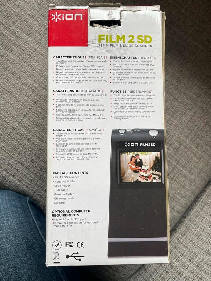 ION Film 2 SD Diascanner - Nieuwstaat!, Computers en Software, Scanners, Zo goed als nieuw, Diascanner, MacOS, Ophalen of Verzenden
