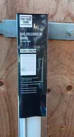 Duo rolgordijn Emma wit 120x150cm NIEUW!, Ophalen, Nieuw, Wit