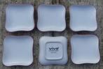6 VIVO Villeroy & Boch Snack P.f. Bordjes met Roze Randje, Nieuw, Ophalen of Verzenden, Bord(en), Wedgwood
