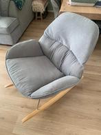 Zuiver Rocky Claire Lounge stoel Schommelstoel, Huis en Inrichting, Fauteuils, Ophalen, Gebruikt, Hout, Tijdloos