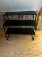 Stalen dressoir mat zwart, Huis en Inrichting, Tafels | Sidetables, Ophalen, Gebruikt, 50 tot 100 cm, Metaal