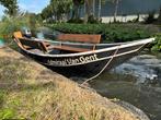 Stalen vlet incl. buitenboordmotor en bankjes, Watersport en Boten, Ophalen, Gebruikt, Staal, Minder dan 10 pk