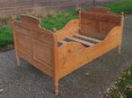 antiek grenen bed, 110 x 180 cm, inclusief nieuw matras!, Ophalen
