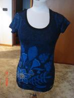 Desigual blauwe top/T shirt XS Nieuw, Blauw, Nieuw, Ophalen of Verzenden, Korte mouw