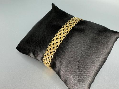 14 kt. geelgouden armband, Sieraden, Tassen en Uiterlijk, Armbanden, Zo goed als nieuw, Goud, Geel, Ophalen of Verzenden
