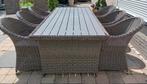 Zgan tuinset wicker 6 persoons  / loungeset, Ophalen, 6 zitplaatsen, Zo goed als nieuw, Wicker
