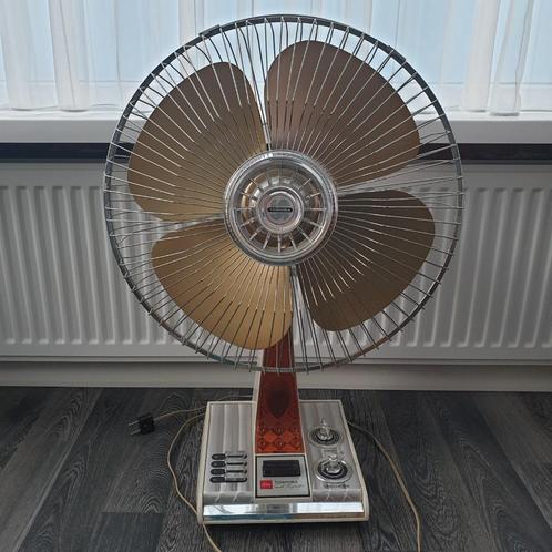 Vintage Toshiba tafel ventilator - Cool Sprinter ES50g2, Witgoed en Apparatuur, Ventilatoren, Zo goed als nieuw, Tafelventilator