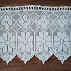 Vintage gehaakt roede gordijn, handmade, Ophalen of Verzenden
