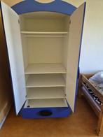 Kledingkast voor kinderen blauw met deuren en lade, Ophalen, Gebruikt, Kast, 50 tot 70 cm