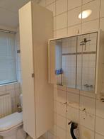 Badkamer hoge kast plus spiegelkast, per direct beschikbaar, Huis en Inrichting, Badkamer | Badkamermeubels, Ophalen, 50 tot 100 cm