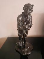 Japanse okimono brons Seiya Saku meiji periode, Ophalen of Verzenden