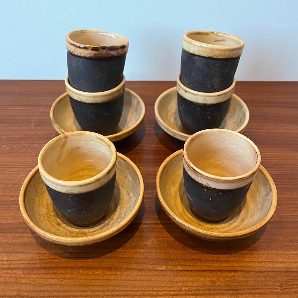 Servies Drenthe door Cor van Tricht voor potterie Huizen, Ophalen of Verzenden