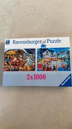 Ravensburger puzzel 2 x 1000, Hobby en Vrije tijd, Ophalen of Verzenden, 500 t/m 1500 stukjes, Zo goed als nieuw