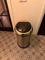 Brabantia touch bin 60 liter zwart rvs, Huis en Inrichting, Woonaccessoires | Prullenbakken, Gebruikt, 50 tot 75 cm, 40 liter of meer