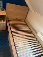 Eenpersoons bed , goed stevig en compleet met 1 lade, Huis en Inrichting, 90 cm, Eenpersoons, Wit, Ophalen of Verzenden