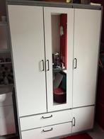 Kledingkast 119x193 - Wit/Beton Look, Huis en Inrichting, Ophalen, 100 tot 150 cm, Kunststof, Zo goed als nieuw