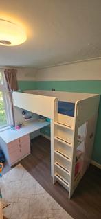 IKEA Hoogslaper met Bureau, Kast & Lades, Kinderen en Baby's, Kinderkamer | Stapelbedden en Hoogslapers, Ophalen, Zo goed als nieuw