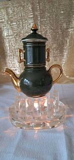 Vintage glazen theelichthouder (rechaud) van Georgshütte, Ophalen of Verzenden