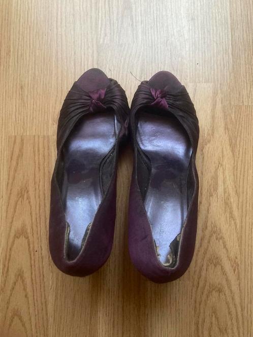 Paarse hakken maat 41, Kleding | Dames, Schoenen, Zo goed als nieuw, Ophalen of Verzenden