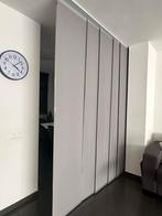 Paneelgordijnen met rails, Huis en Inrichting, Stoffering | Gordijnen en Lamellen, Ophalen, Gebruikt, Grijs, 200 cm of meer