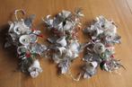 3 Zeer oude kerst decoratie kerstklokjes en besjes, Diversen, Kerst, Ophalen of Verzenden, Gebruikt