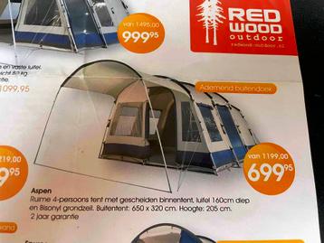 Red wood outdoor aspen 4 tent beschikbaar voor biedingen