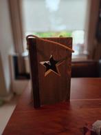 Houten Kaarshouder met Ster, Huis en Inrichting, Ophalen, Zo goed als nieuw