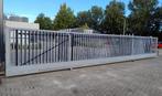 schuifpoort schuifhek 12,40 mtr. lang, 9mtr. vrijedoorgang, Tuin en Terras, Tuinpoorten, Ophalen, Zo goed als nieuw, Staal, Schuifpoort