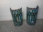 Art Deco Glas in Lood Lampen - Blauw, Ophalen, Gebruikt, Glas, Art Deco