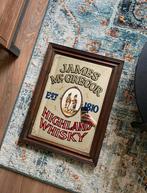 Antieke barspiegel James MC Gregor 1810 Highland Whisky, Ophalen of Verzenden, Rechthoekig