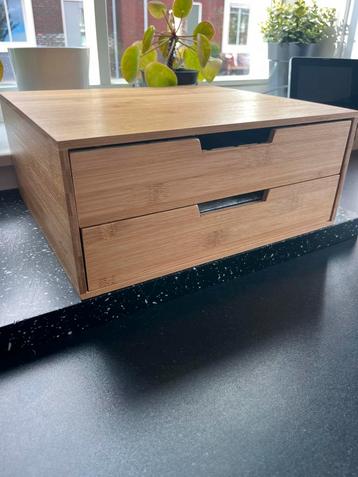 Nespresso Cuphouder / sieraden  opbergbox. 2 lades bamboe beschikbaar voor biedingen