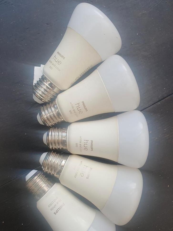 Philips Hue Lampen + Bewegingssensor, Huis en Inrichting, Lampen | Losse lampen, Zo goed als nieuw, Led-lamp, Minder dan 30 watt