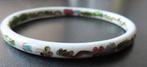 Handgemaakte Cloisonné armband, Sieraden, Tassen en Uiterlijk, Armbanden, Verzenden, Zo goed als nieuw, Wit, Overige materialen